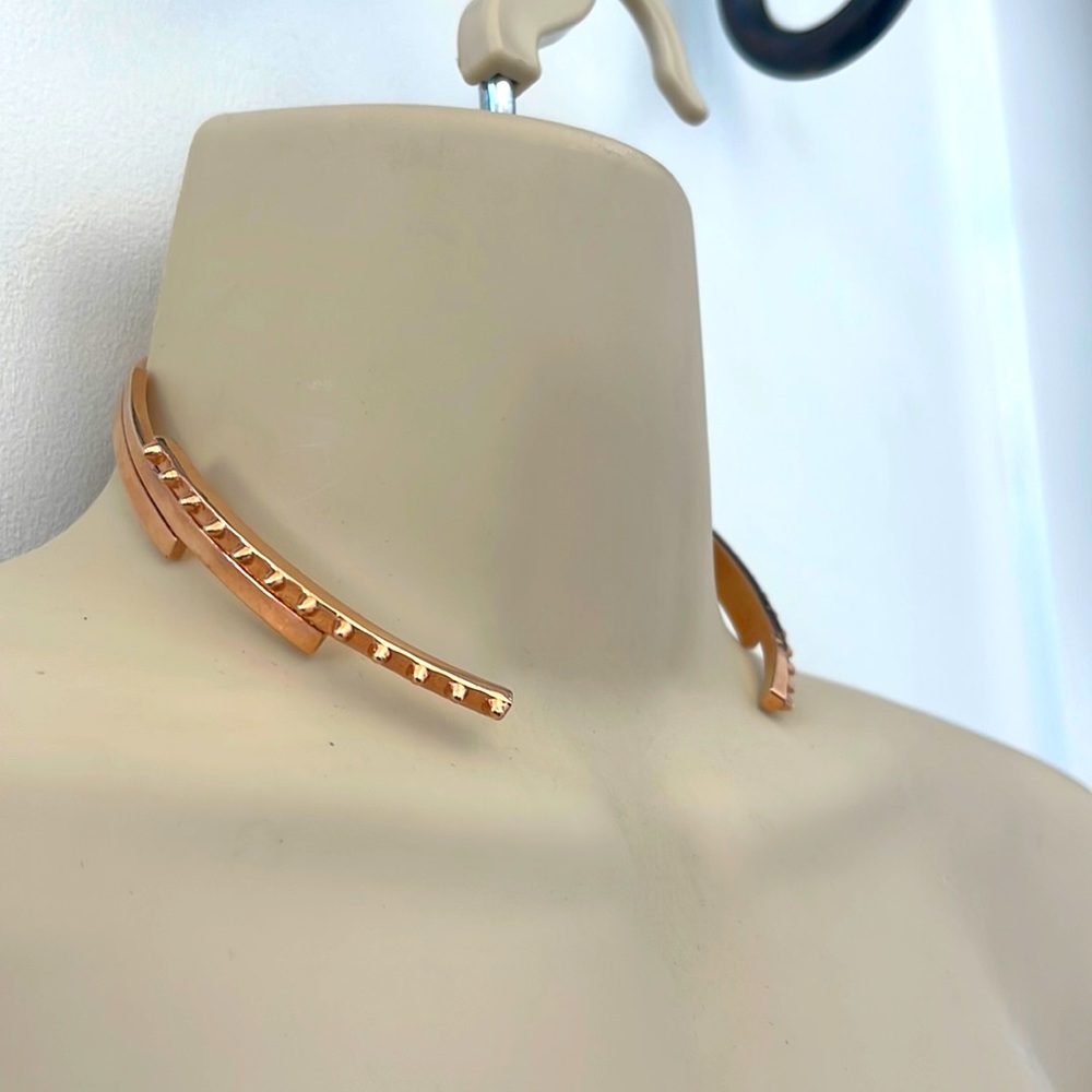 Anita K Rose Gold “Heavy Metal Spike Choker”